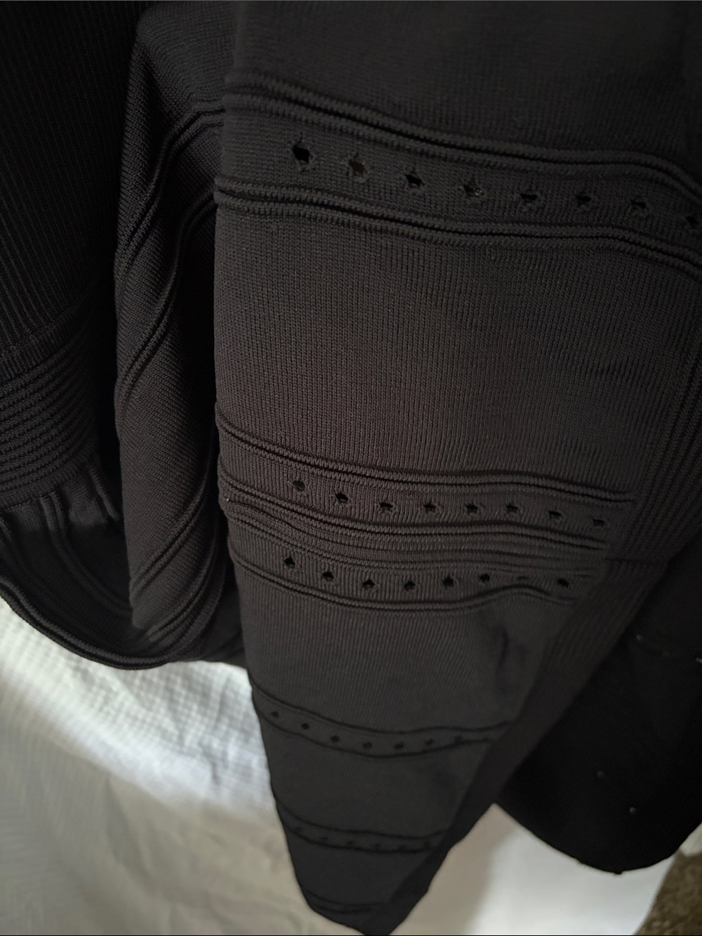 NWT Eliza J High Quality Knit Style Black Midi Dress In Size Medium - Picture 8 of 9